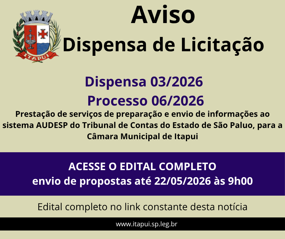 Dispensa Eletrônica 03/2026