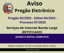 Edital 04/2025 - Pregão Eletrônico 02/2025 (RE-RETIFICADO)